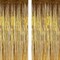 2-Pack Gold Metallic Foil Fringe Curtains Party Backdrop Decorations